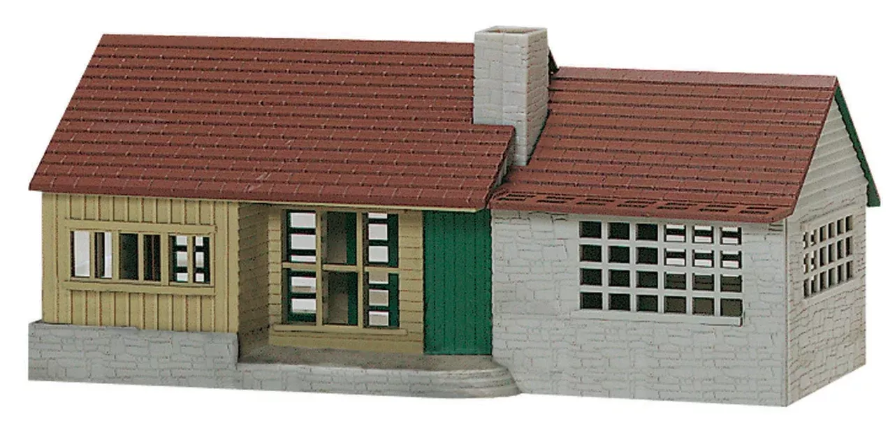 K-Line by Lionel 6-21383 O Gauge Snap Together Building Kit Suburban Ranch House - NOS
