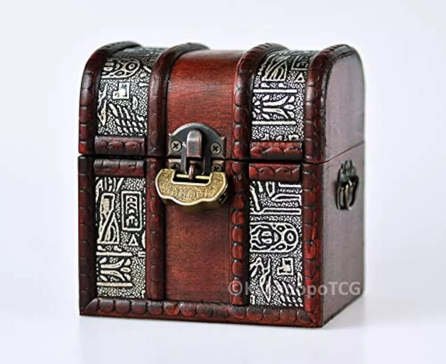 KakapopoTCG Lockable Chest for Trading Cards, Brown, Large