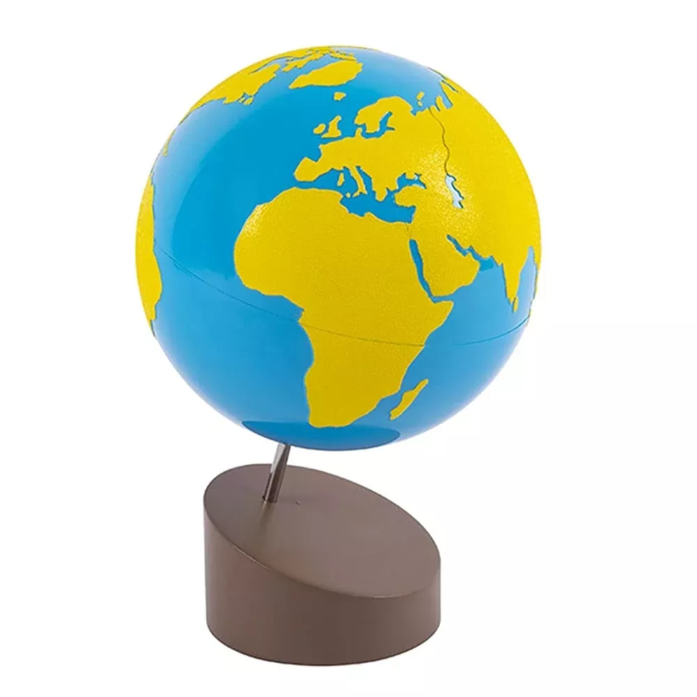 Kghios Montessori Globe for Early Childhood Education - Blue, Yellow