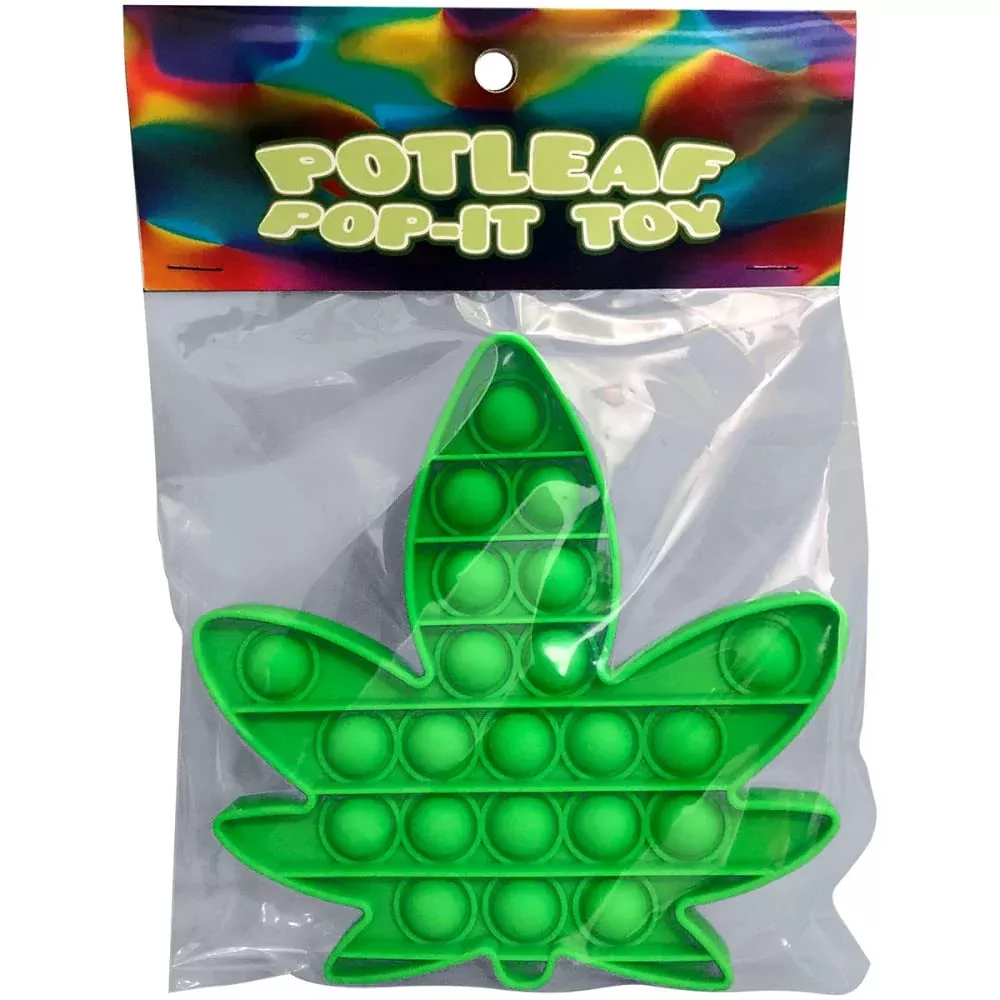 Kheper Games Potleaf Pop-It Toy Green Silicone Sensory Stress Relief