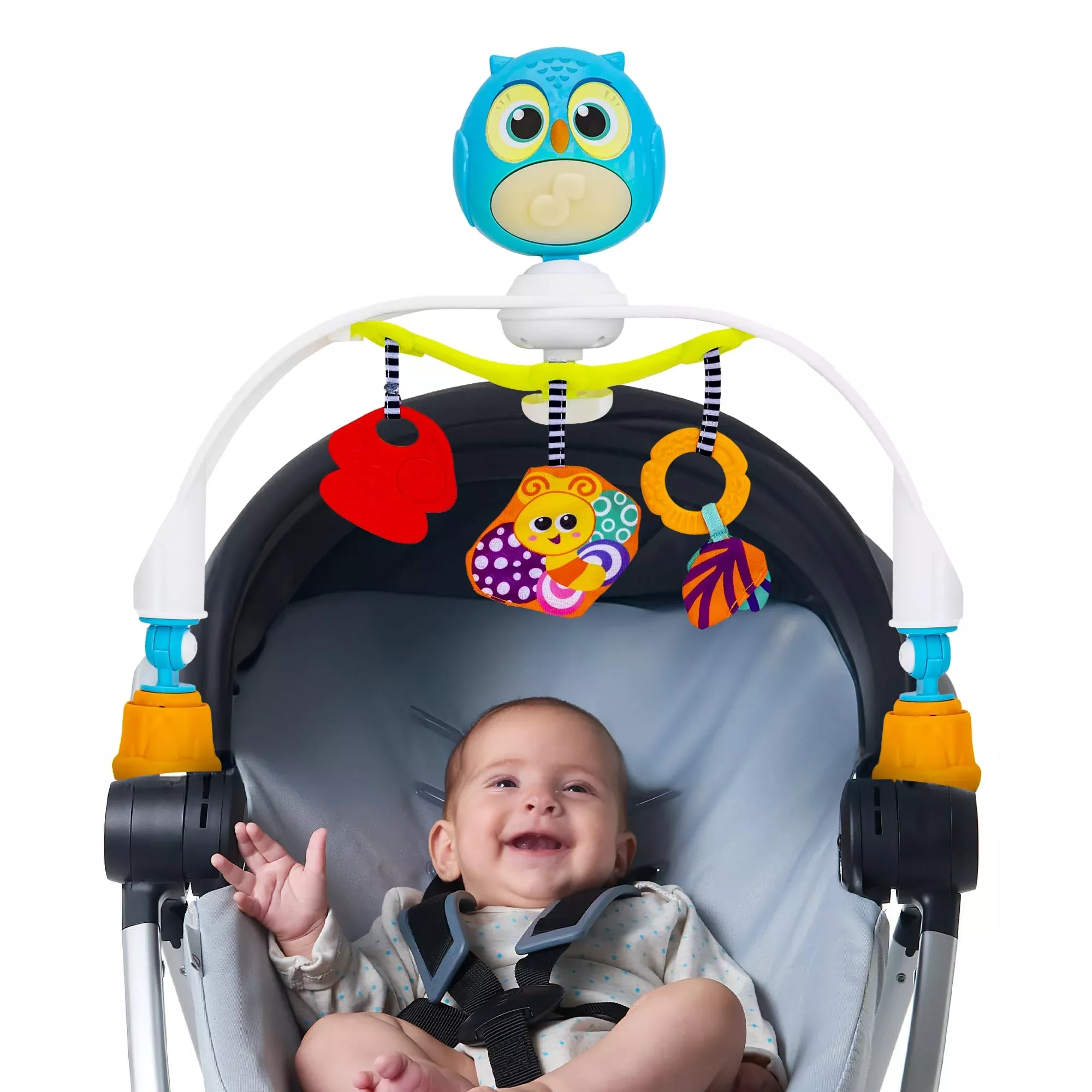 KiddoLab Baby Stroller Arch Toy with Music & Lights, Multicolor