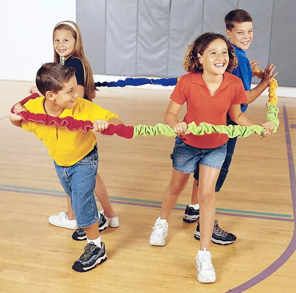 KIKIGOAL Cooperative Stretchy Band 3.6m Colorful Fabric for Kids