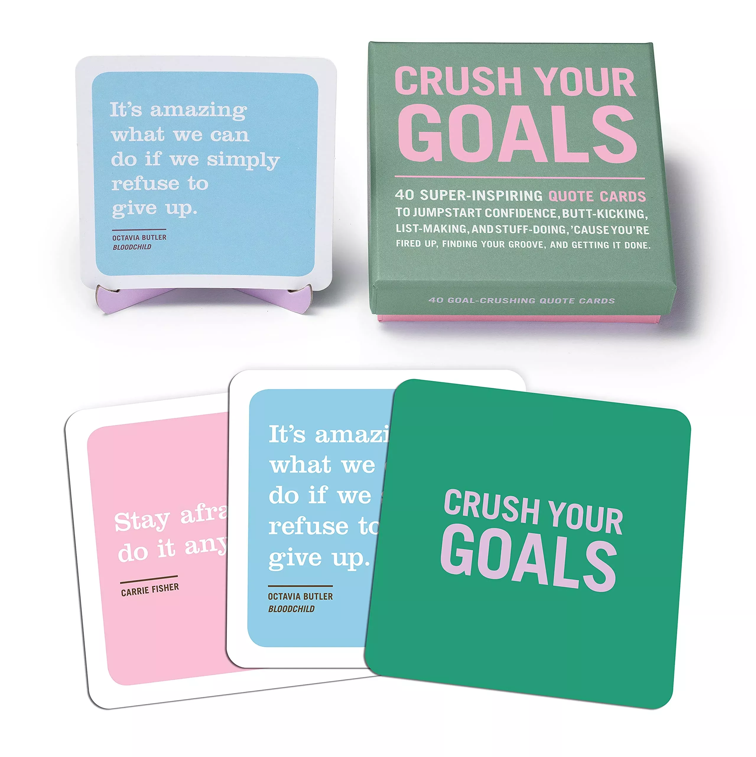 Knock Knock Crush Your Goals Inner-Truth Deck Inspiring Quote Cards De