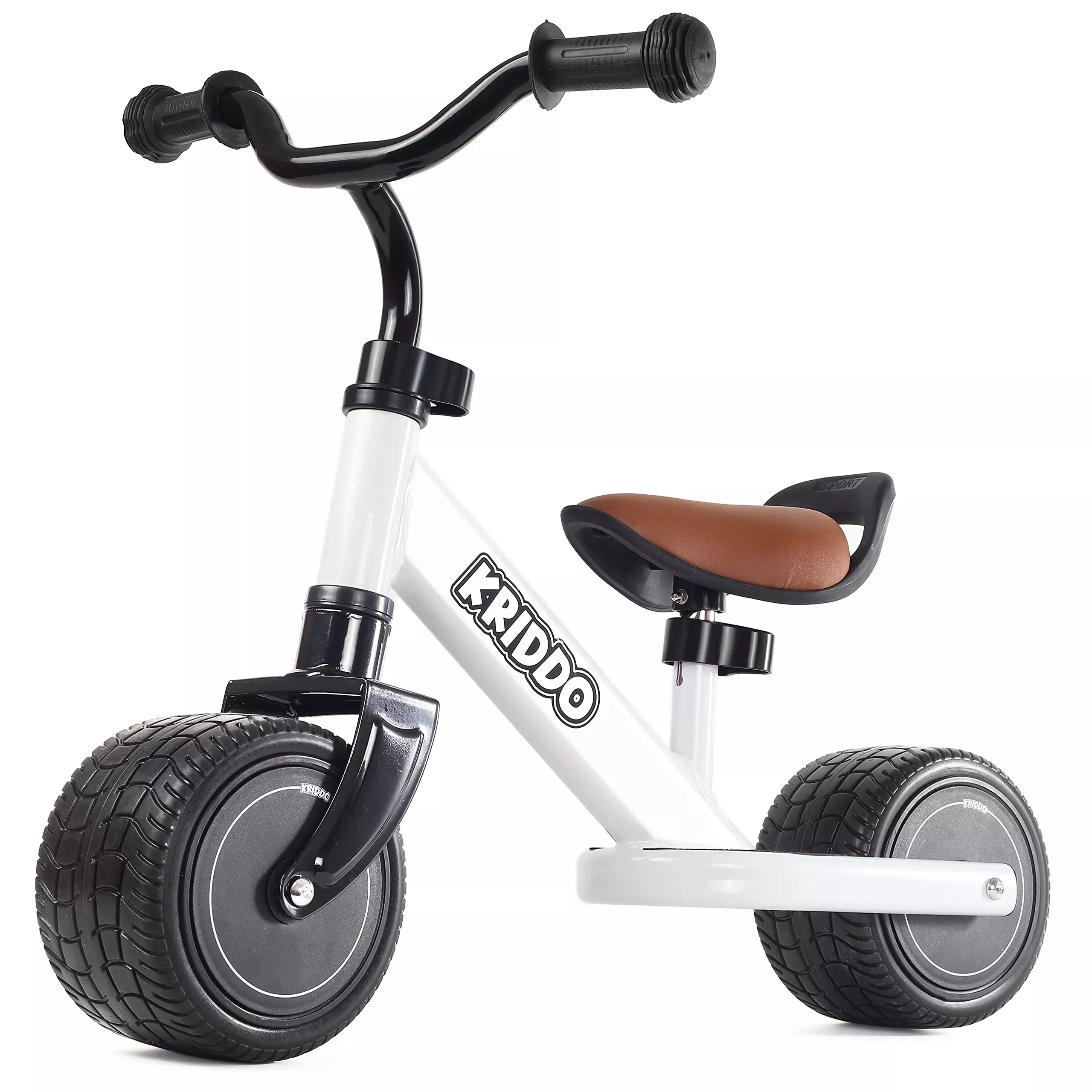 KRIDDO Balance Bike for Toddlers 2-3 Years Old, White, One