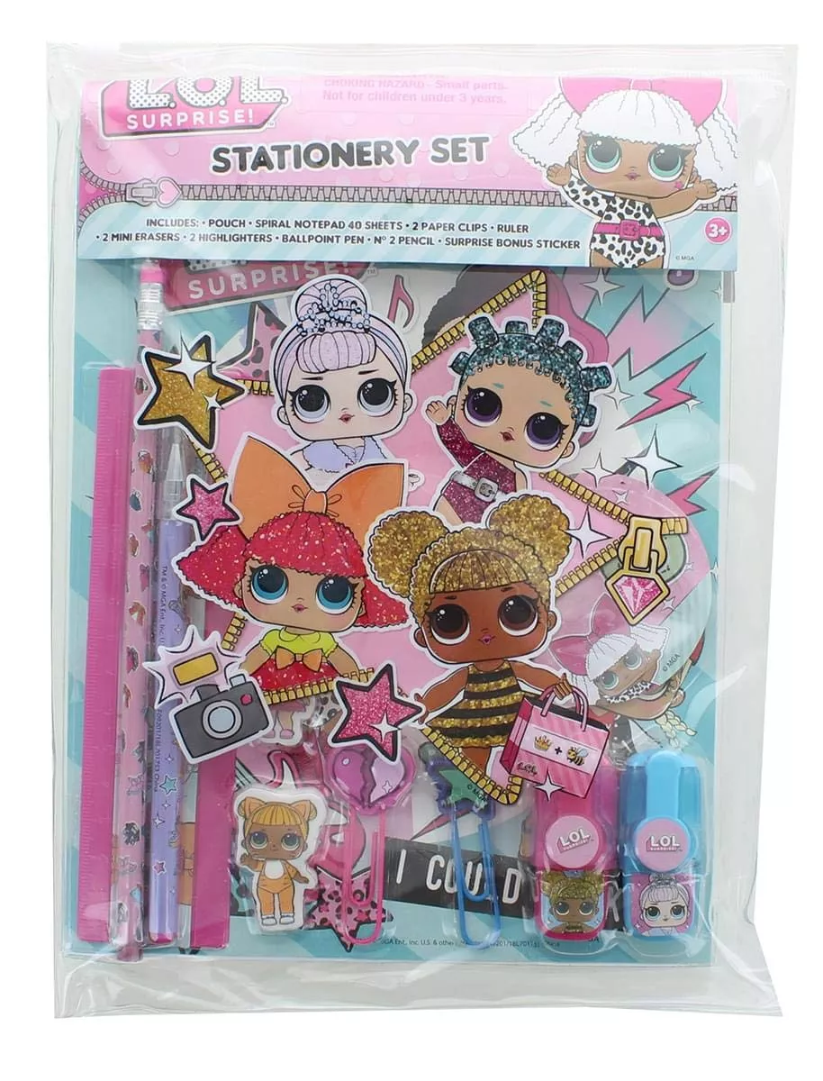 L.O.L. Surprise! Stationery Set for 3 yrs+ - Multi-colored,