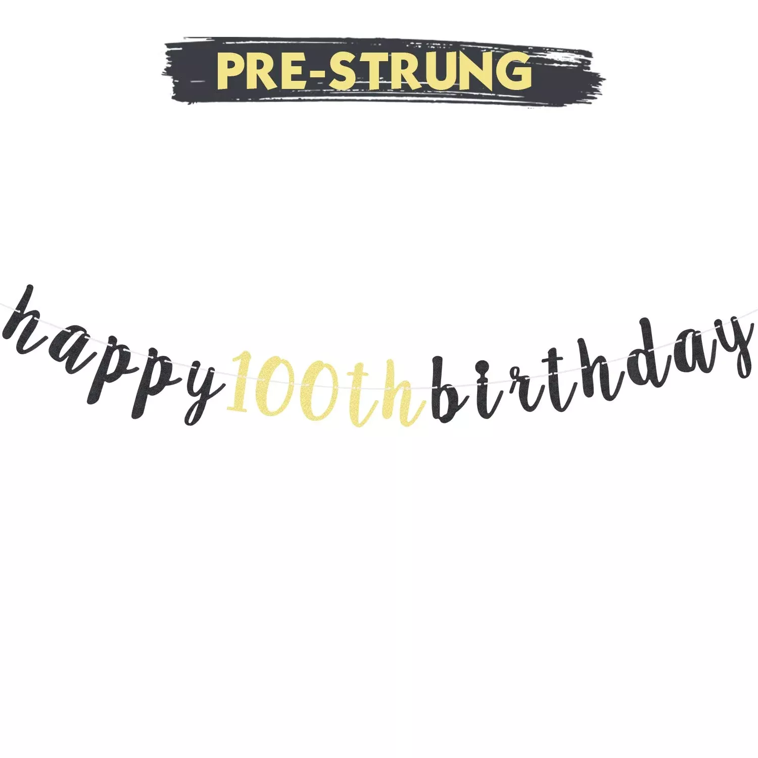 Lingteer Happy 100Th Birthday Party Decorations,100Th Birthday Glitter