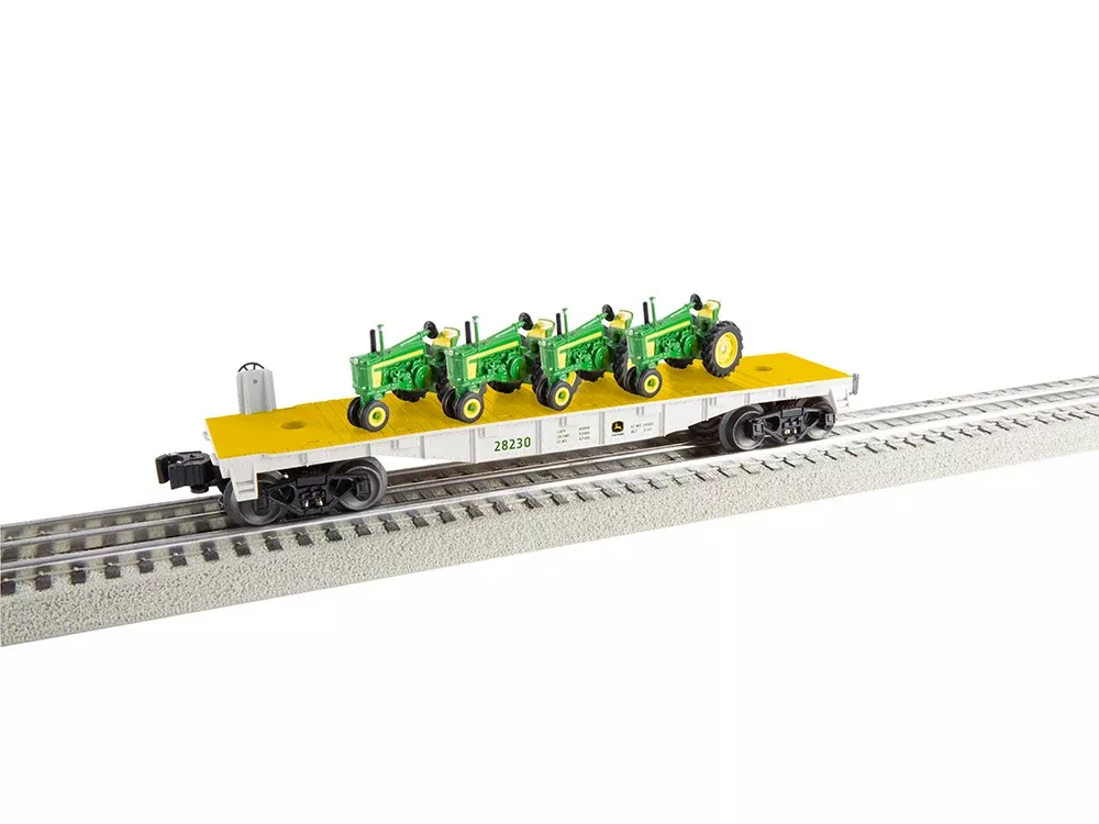 Lionel 2328150 O Gauge John Deere Flatcar with Combine Load