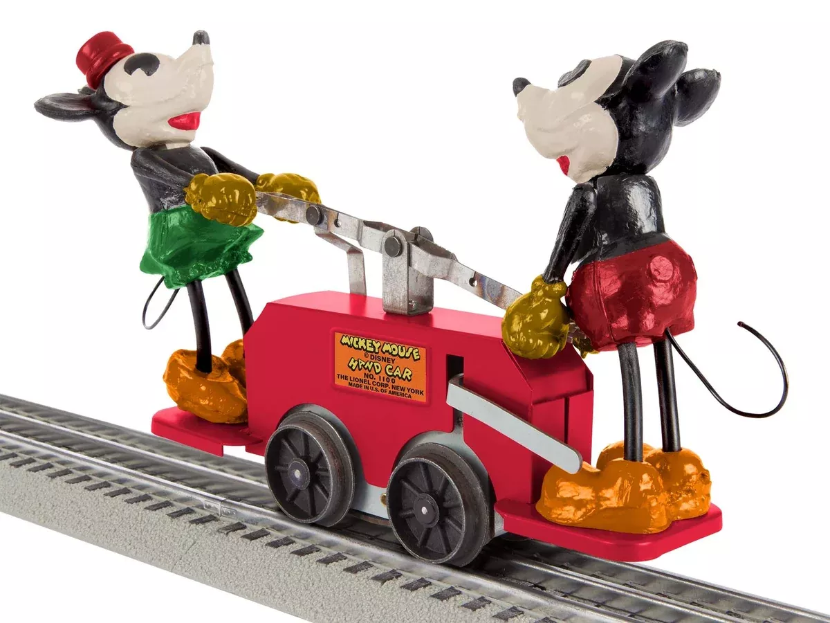 Lionel 2335190 O Gauge Mickey and Minnie Handcar - Red