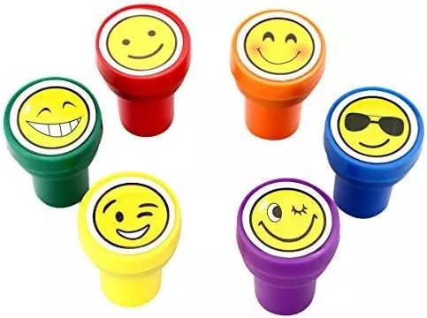LUCKYBIRD Self Inking Stamp Set for Kids, 1-1/2