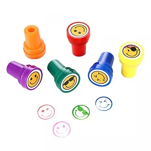 LUCKYBIRD Self-Inking Stamper Set, 6 Pcs, 1