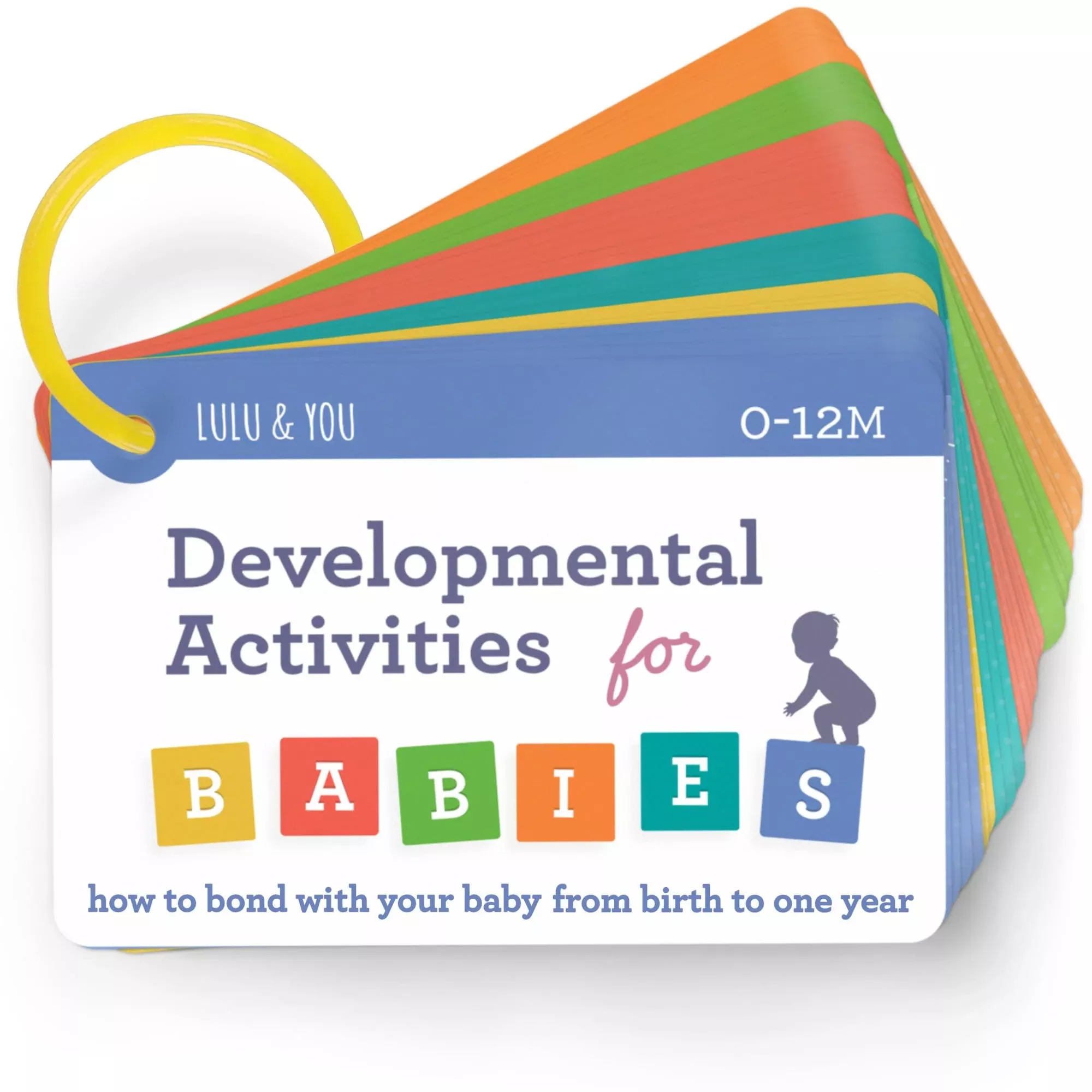 Lulu & You Baby Activity Cards for 0-12 Months, Multicolor