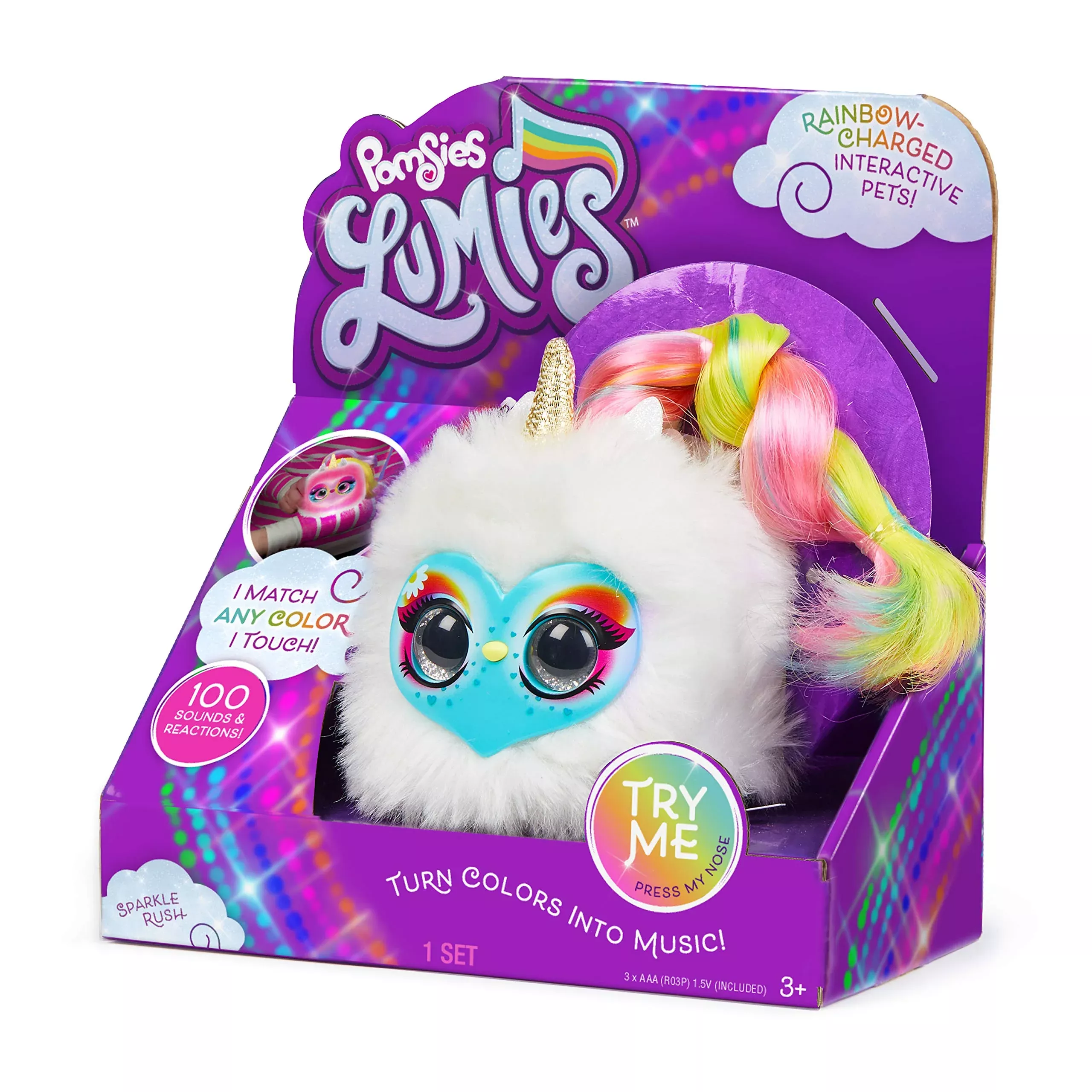 Lumies “Let’S Learn Colors” Plush Unicorn Interactive Toy — Preschool
