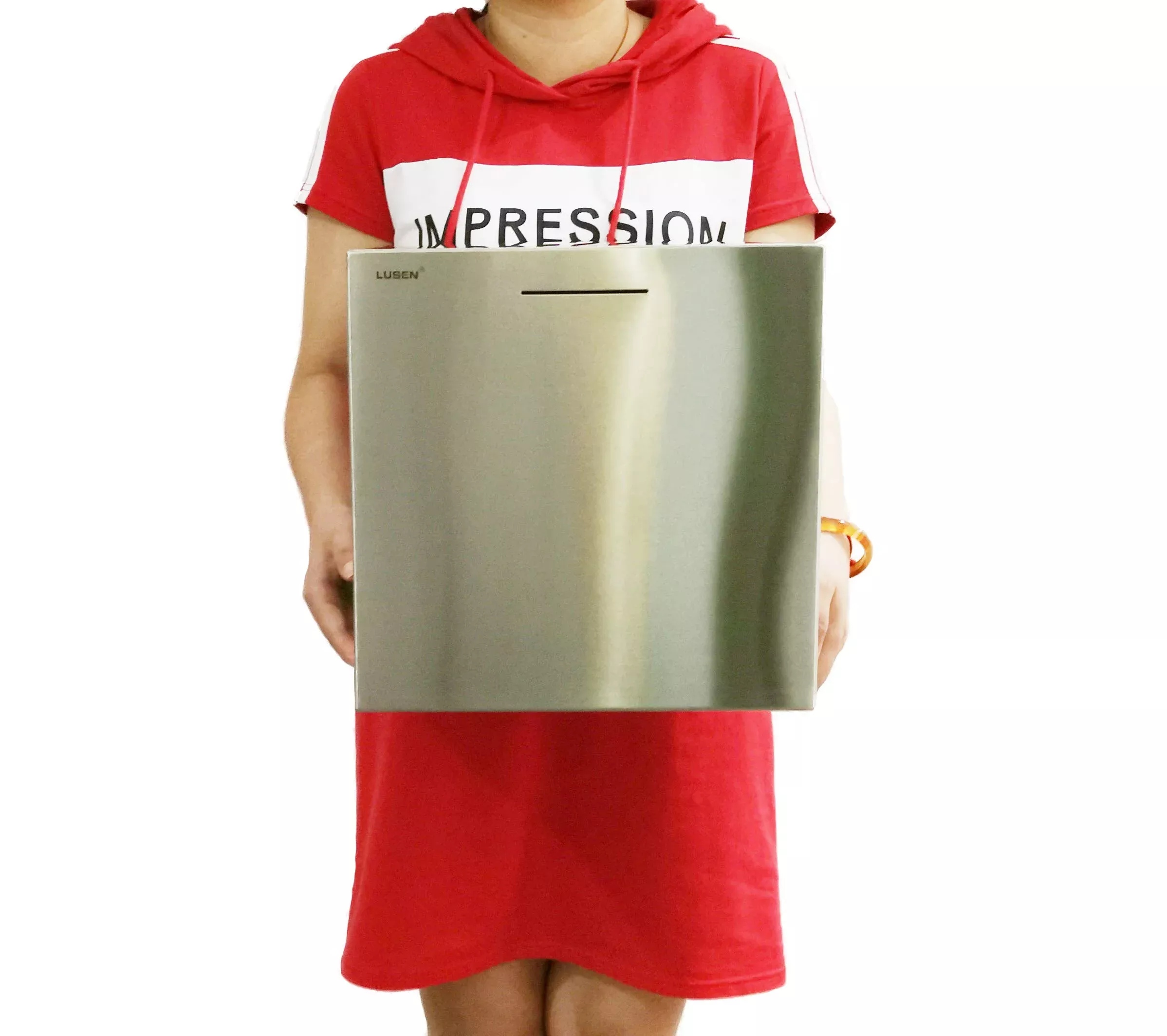 Lusen Piggy Bank Made Of Stainless Steel,Biggest Safe Box Money Saving
