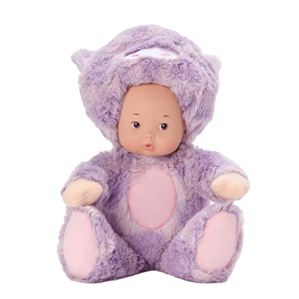 Madame Alexander Plush Baby Doll with Peek-a-Boo Hood, 12", Blue