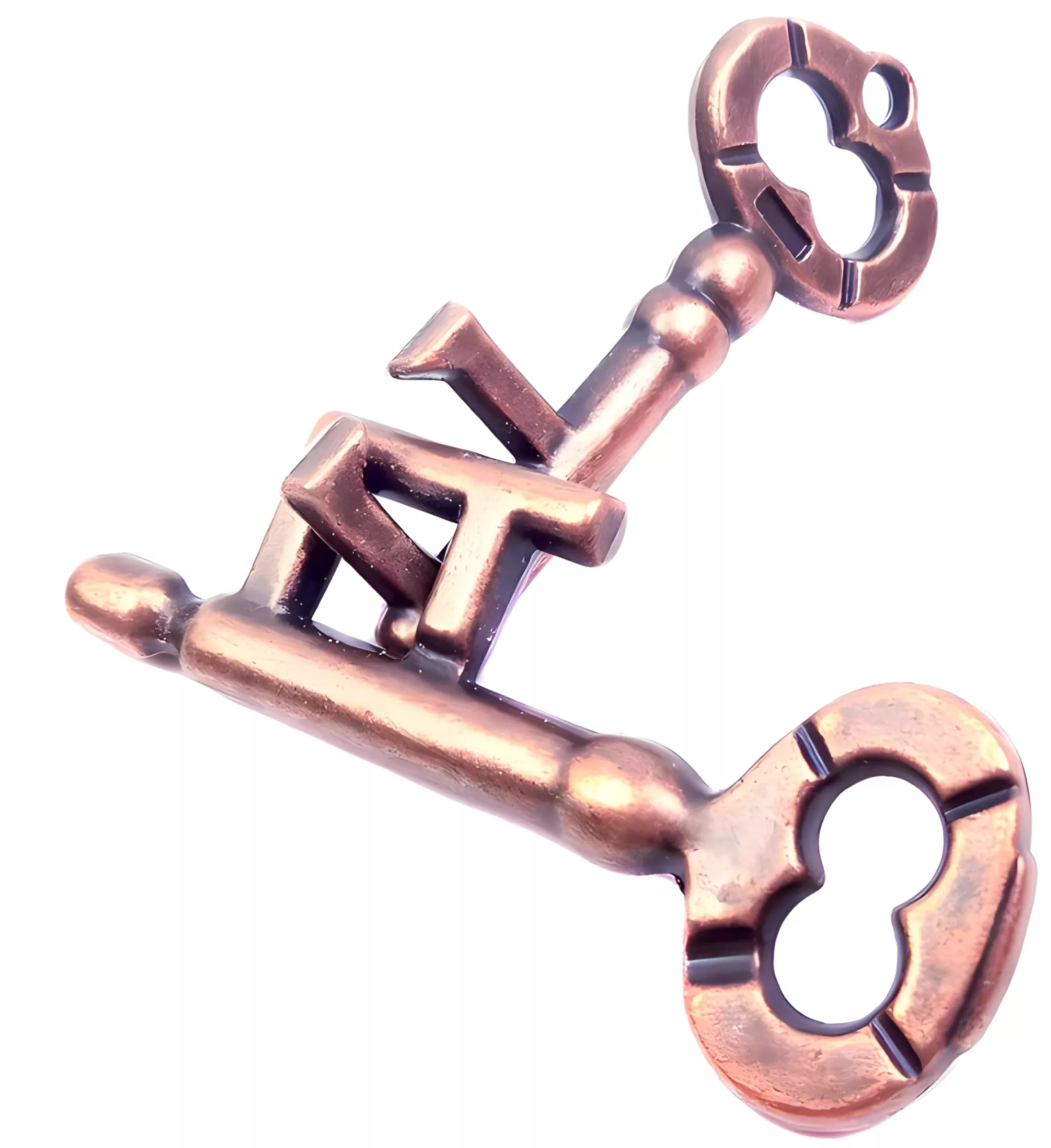 MAGIKON Metal Brain Teaser Puzzle - Keys Shaped Design - Normal Size