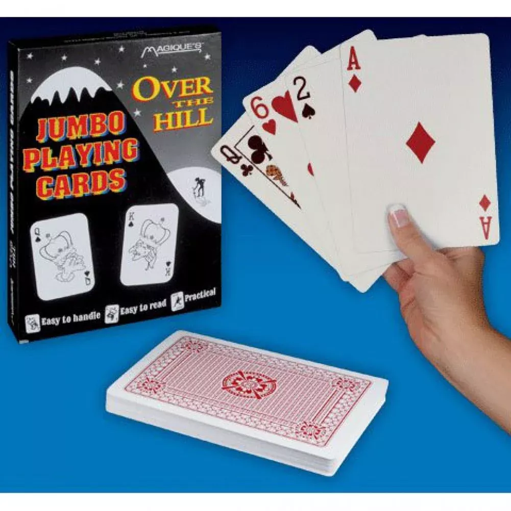 Magique Novelties Over The Hill - Playing Cards - Jumbo Size, Approx.