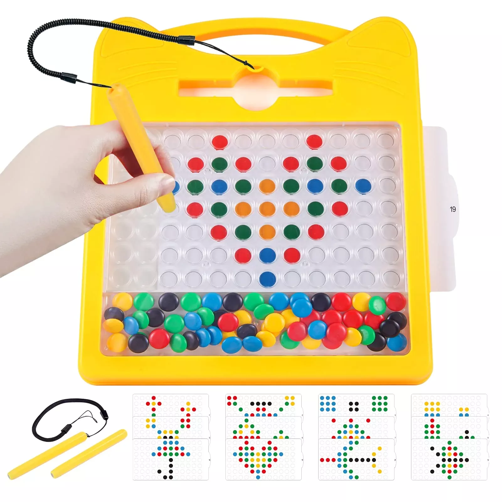 Magnetic Drawing Board For Kids, Toddler Magnet Doodle Board With 2 Pe