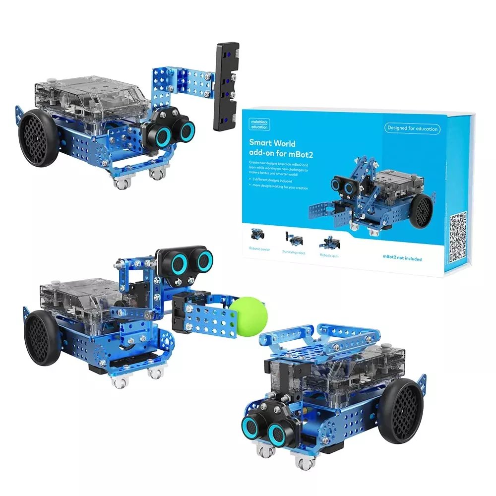 Makeblock mBot Neo Add On Pack - Robotic Arm, Carrier, Surveying