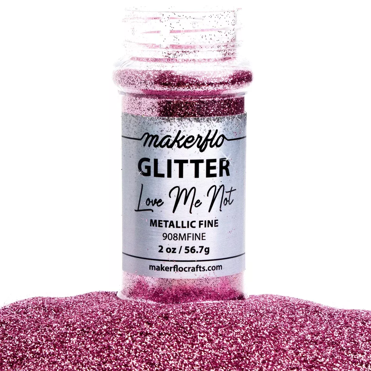 MakerFlo Crafts Love Me Not - Fine Glitter 2oz