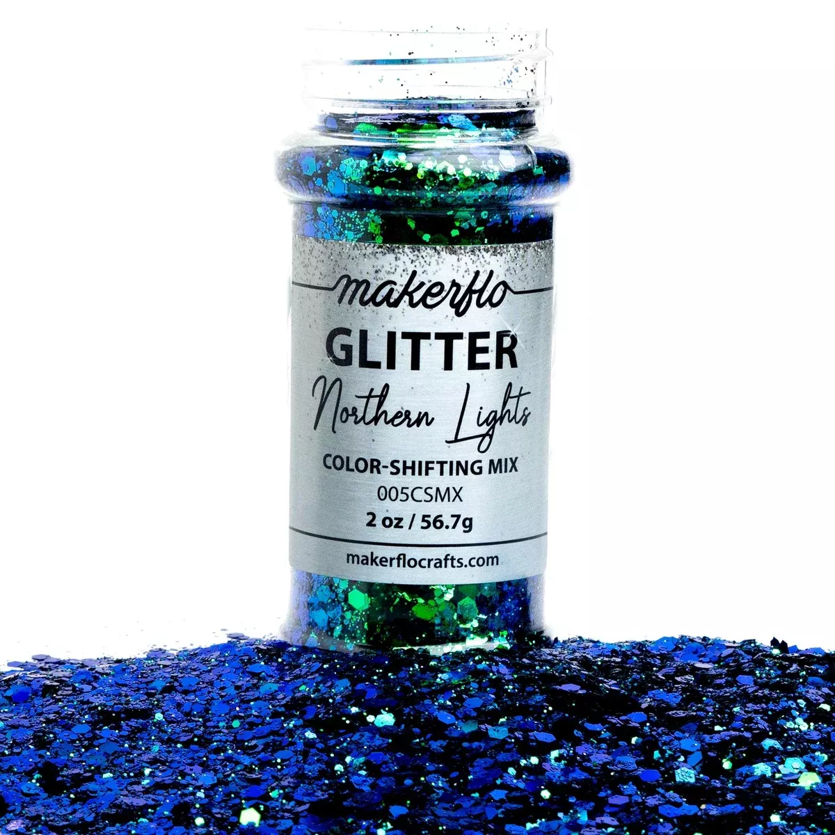MakerFlo Crafts Northern Lights - Chunky Mix Glitter 2oz