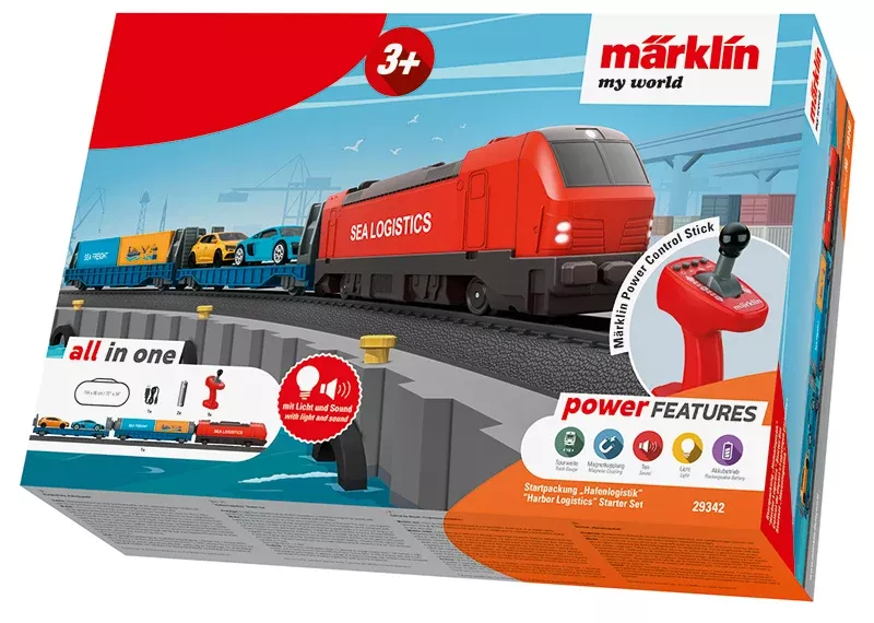 Marklin My World 29342 HO Scale Harbor Logistics Starter Set Sound (Battery Powered)