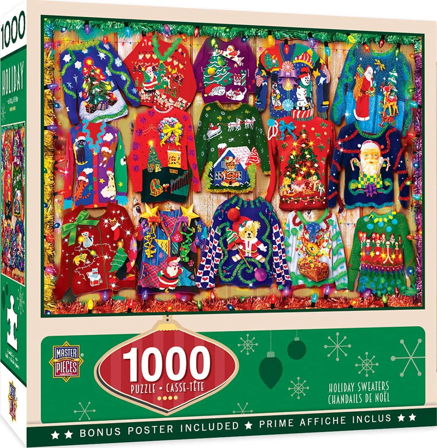 Masterpieces Puzzle Holiday Sweaters 19.25"x26.75" Matte Finish