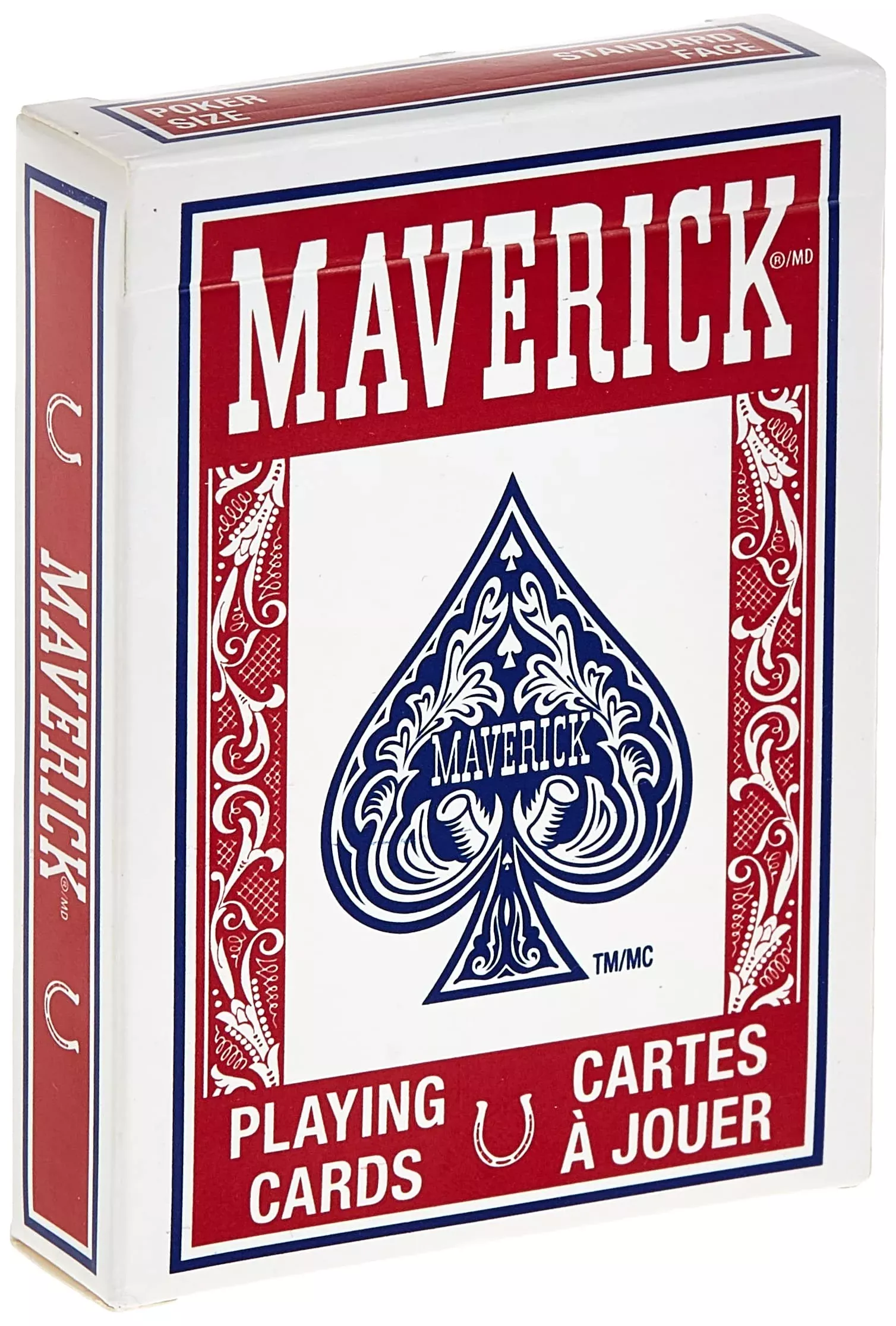 MAVERICK Standard Index Playing Cards - Black, Paper, 1 CT, Model 1000