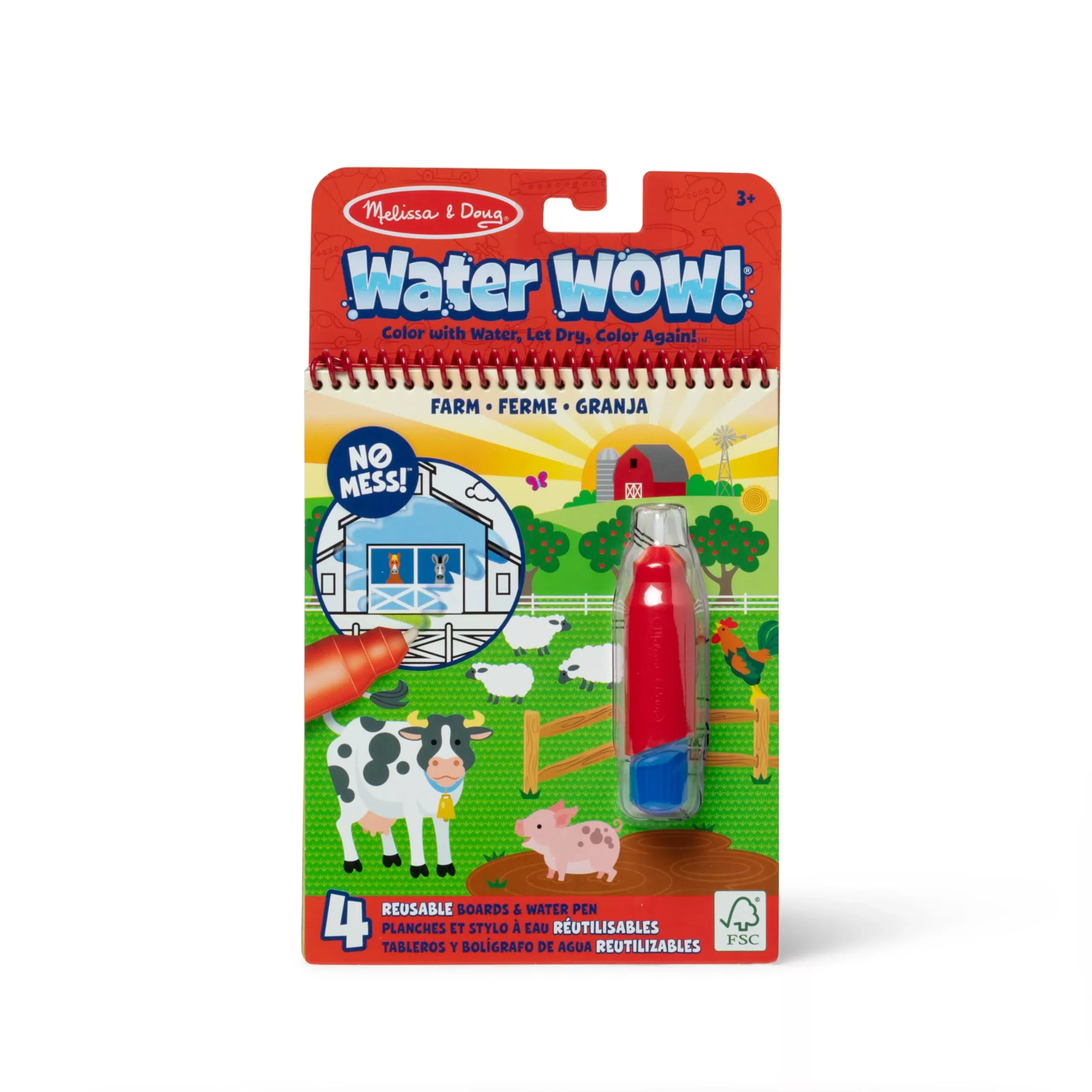 Melissa & Doug Water Wow! On The Farm - Stocking Stuffers, Children'S Paint , Activity Books For Toddlers And Kids Ages 3+