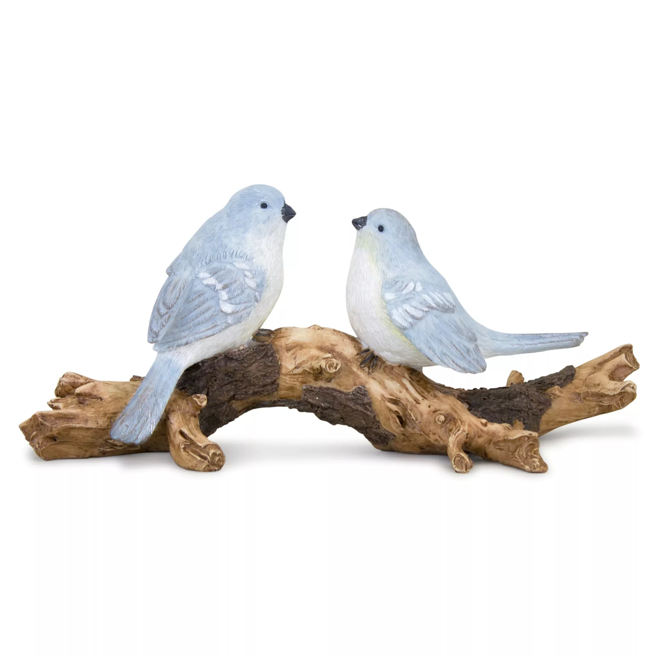 Melrose Blue Bird on Branch Figurine for Indoor Decor 4"H x 9.5