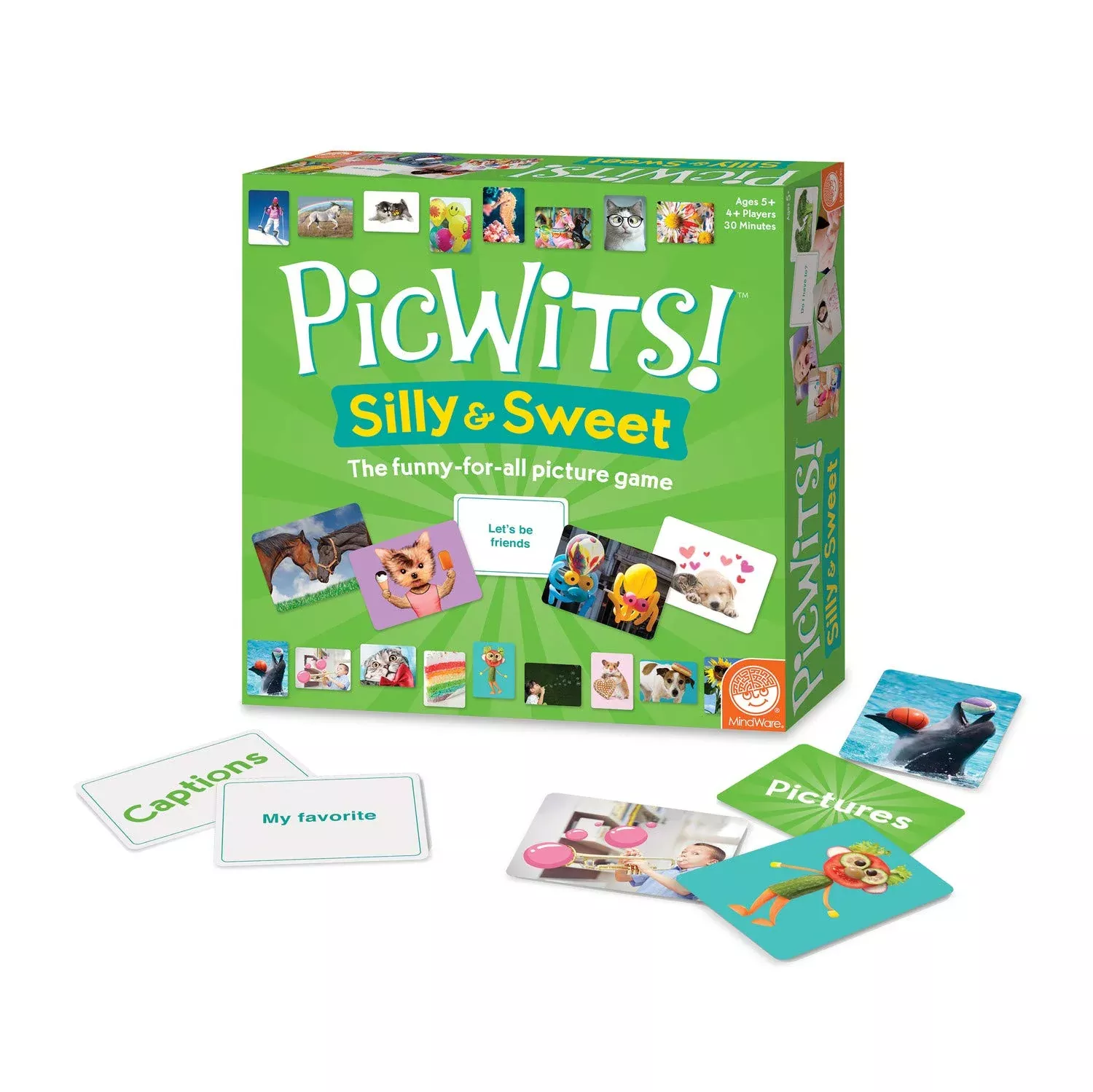 MindWare PicWits Game for Family Fun, Small, Red, 4+ Players
