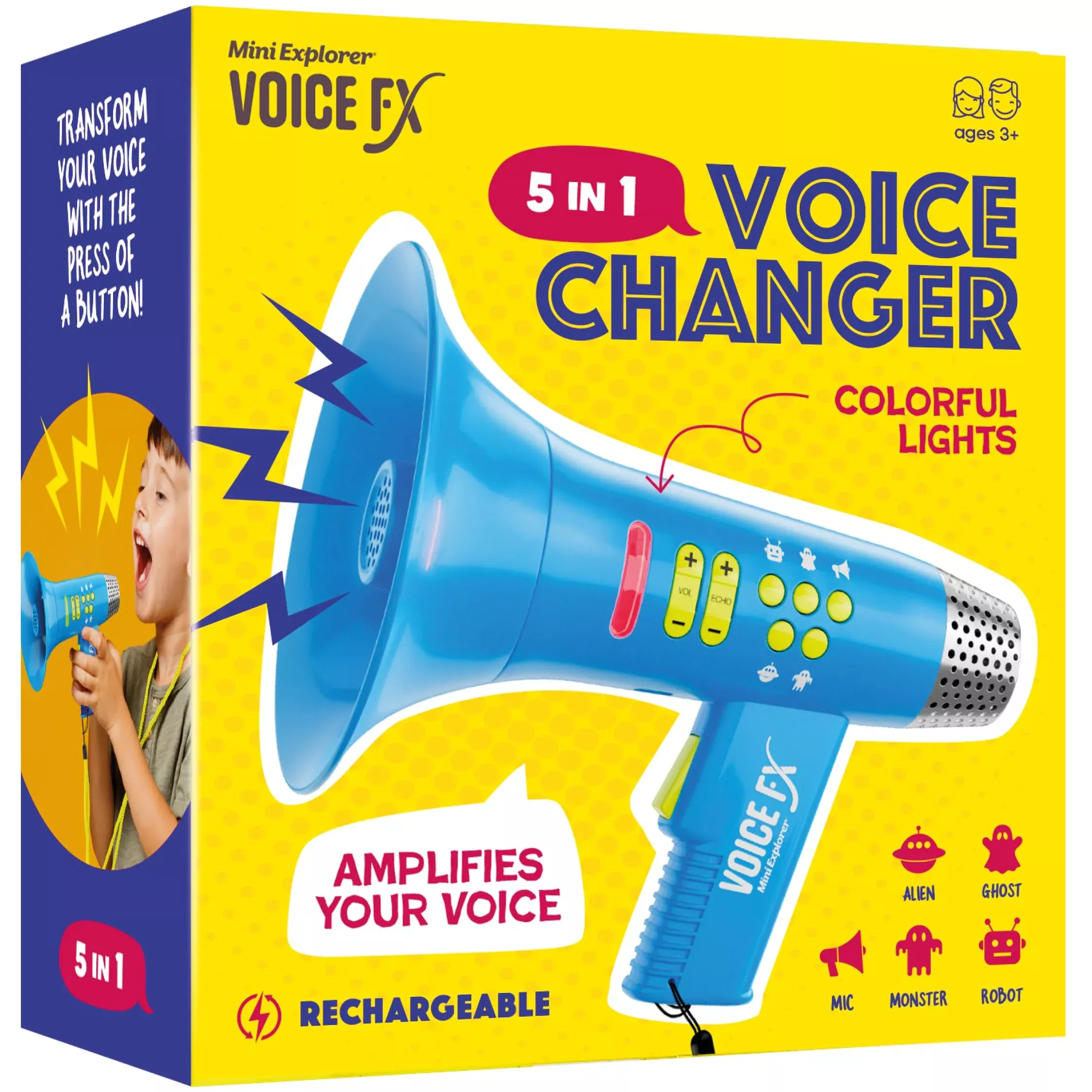 Mini Explorer VoiceFX Voice Changing Microphone - Blue - Small