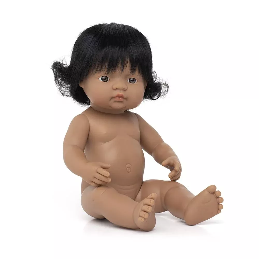 Miniland 15'' Anatomically Correct Baby Doll - Multicolor