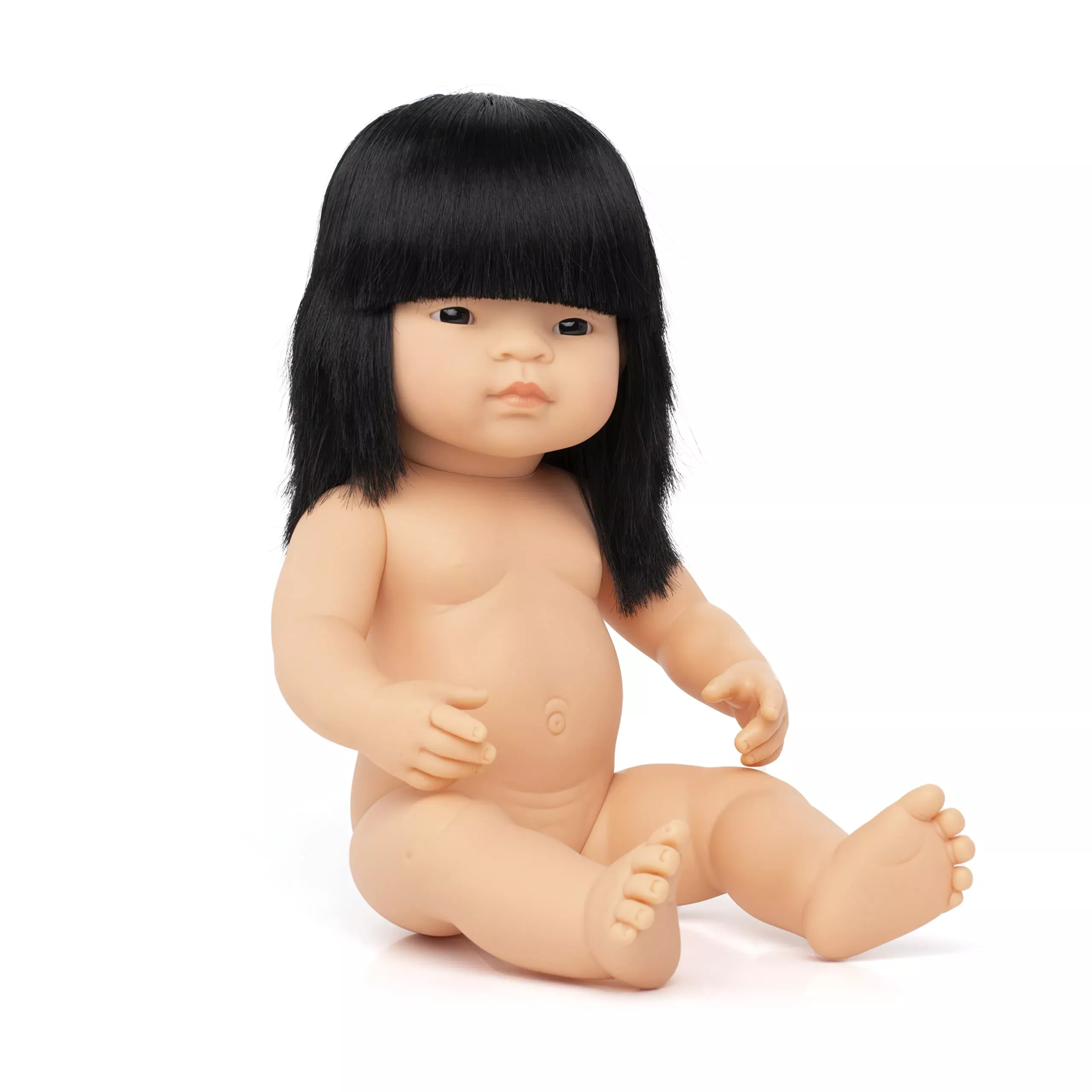 Miniland Asian Baby Girl Doll 15 Inch Anatomically Correct Vinyl