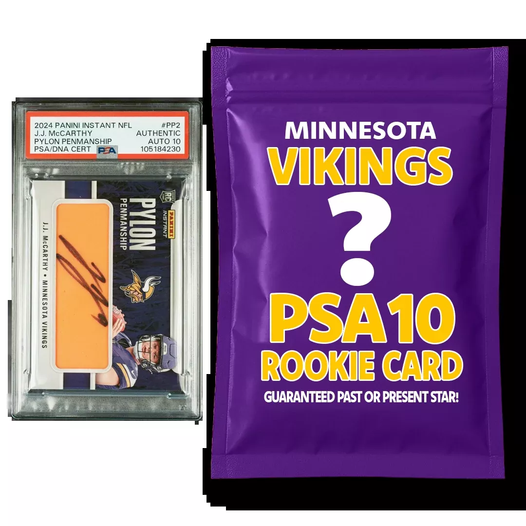 Minnesota Vikings PSA 10 Graded Rookie Card Mystery Pack
