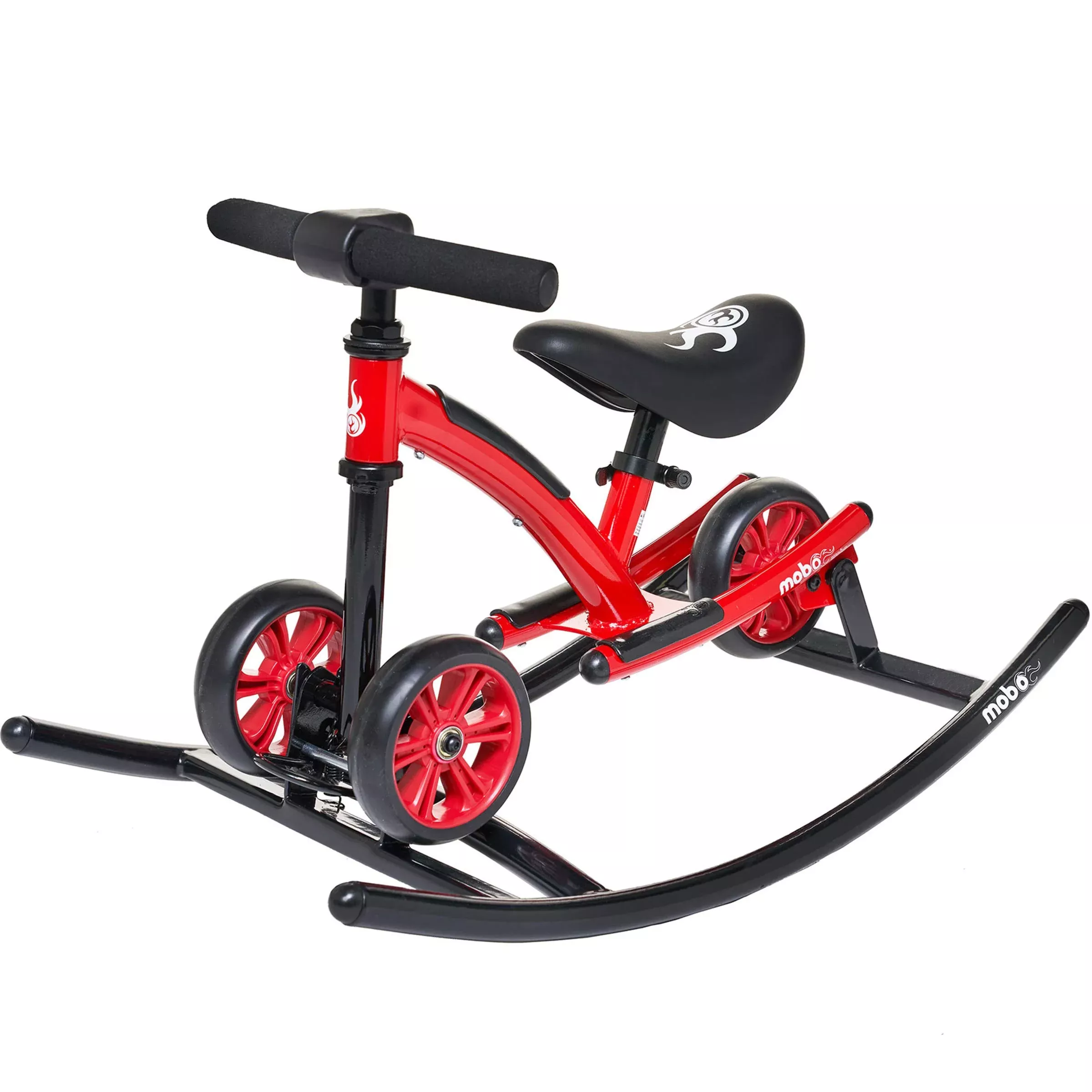 Mobo Wobo Balance Bike & Rocking Toy for 1-3 Years, Red