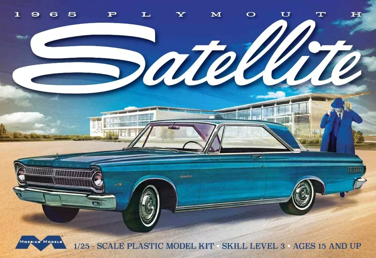 Moebius Models 1215 1/25 1965 Plymouth Satellite Car Skill Level 3 Model Kit
