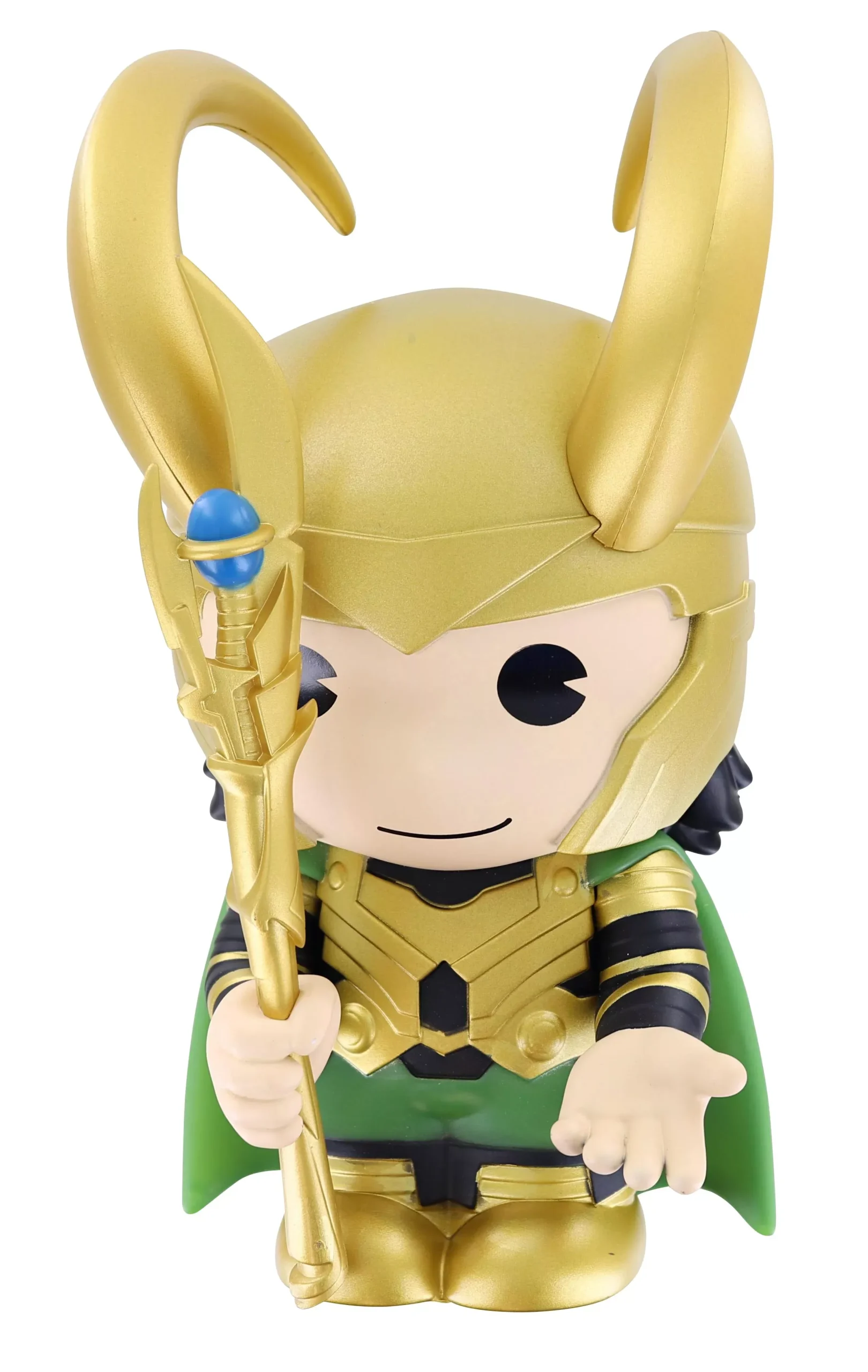 Monogram Loki Figural Money Bank - 8" Multicolor PVC Design