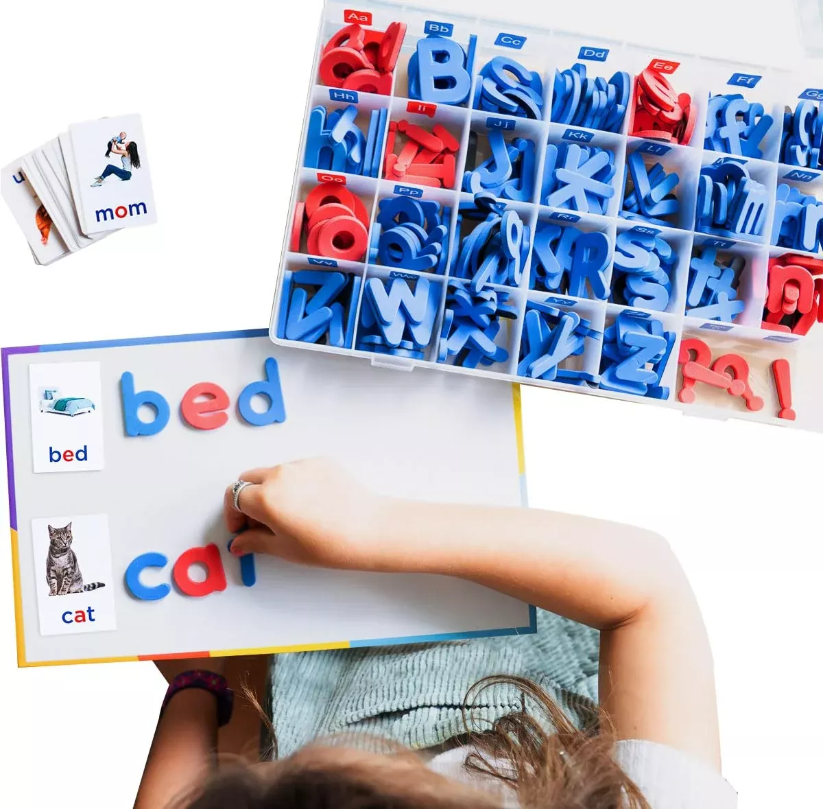 Montessori & Me Magnetic Foam Alphabet Letters Set, Multi Color, 234 pcs
