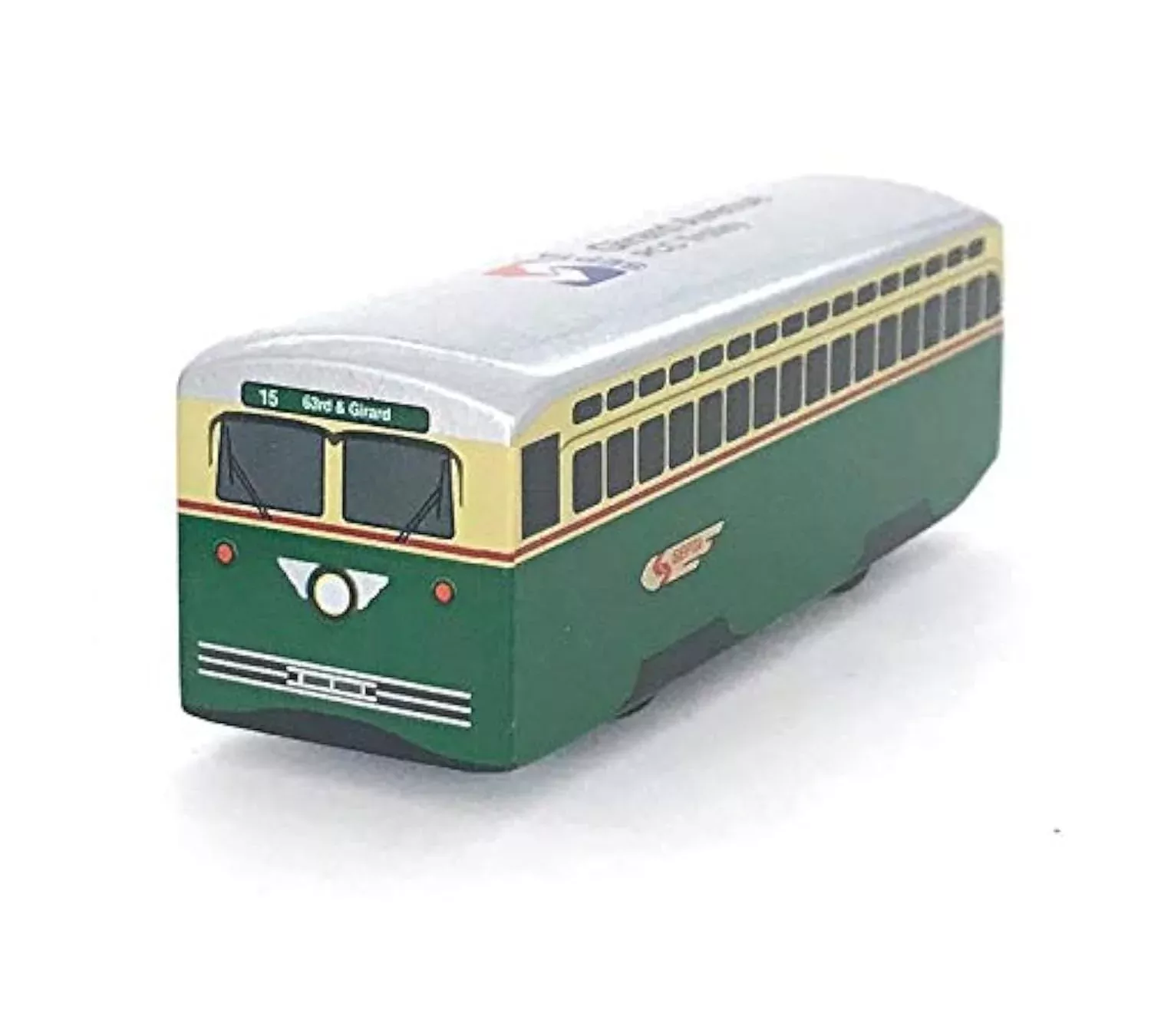 MUNI PALS Wooden Girard Avenue Trolley - Large Child Safe Toy, Model M