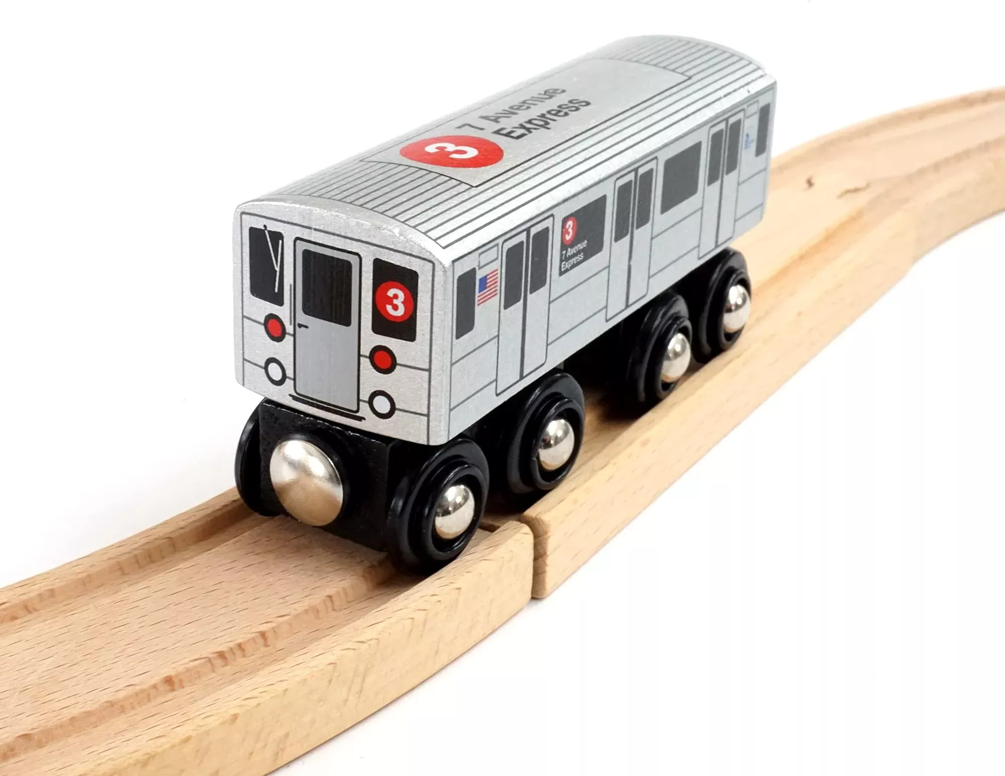 MUNI PALS Wooden Toy Subway Train - 4"x1.2"x2" -