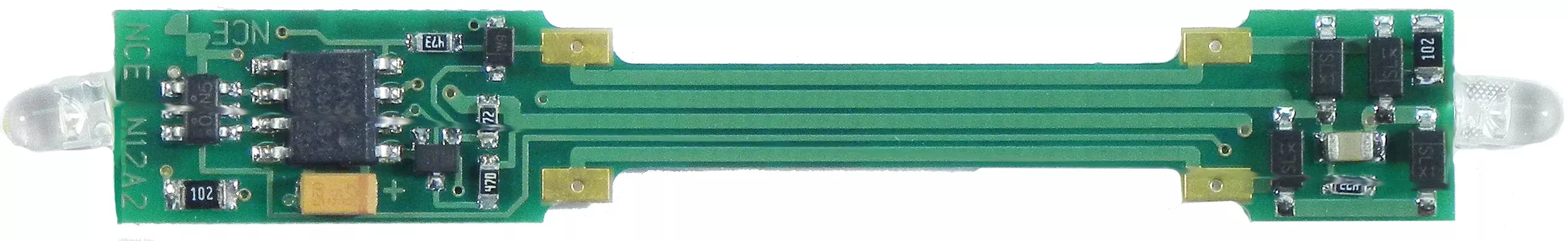 NCE 5240142 N12A2 for GP7 and Other N Scale Atlas Locomotives [Board Replacement DCC Decoder]