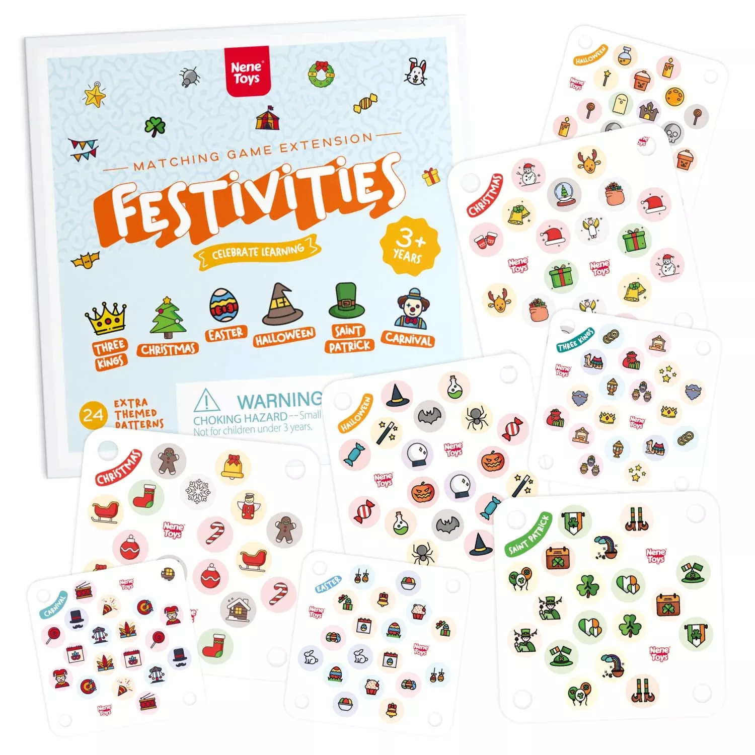 Nene Toys Festivities Memory Game Extension Set - 24 Additional Matchi