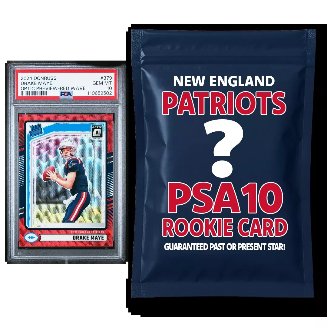 New England Patriots PSA 10 Graded Rookie Card Mystery Pack