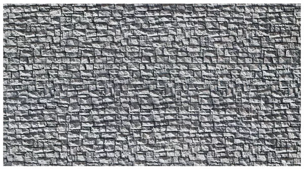 Noch 58255 HO Scale Stone Wall -- Quarrystone (gray) 65 x 12.5cm