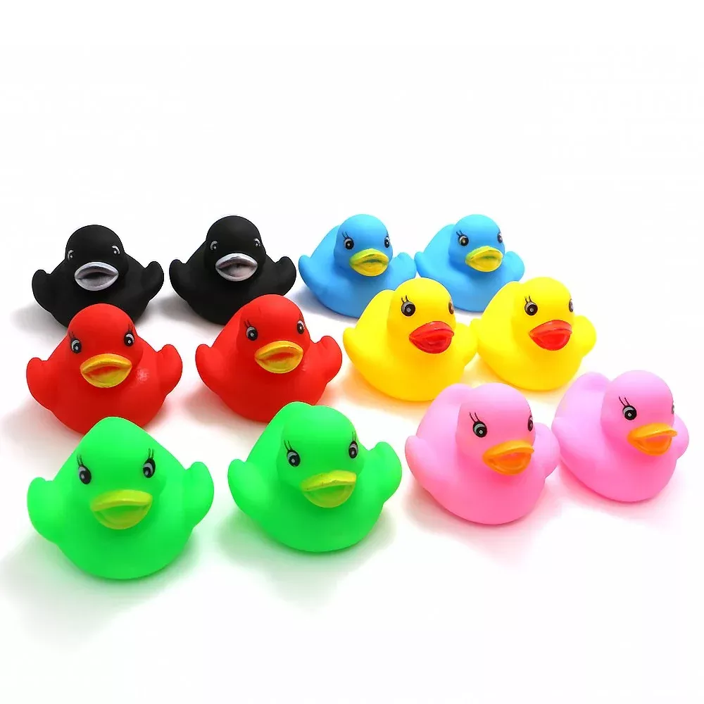 Novelty Place Rubber Duckies for Bath Time, Assorted Color, 12pcs