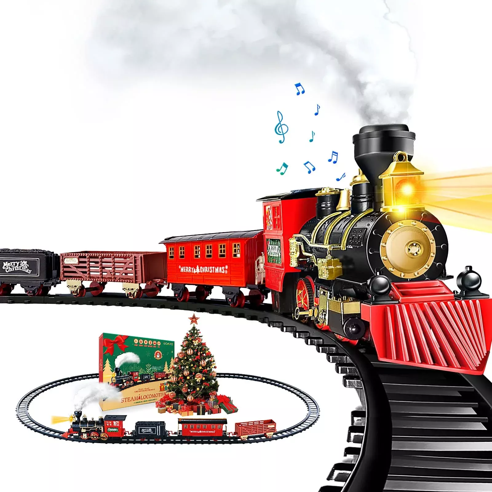 OCHIDO Christmas Electric Train Set for Boys & Girls - Medium Size