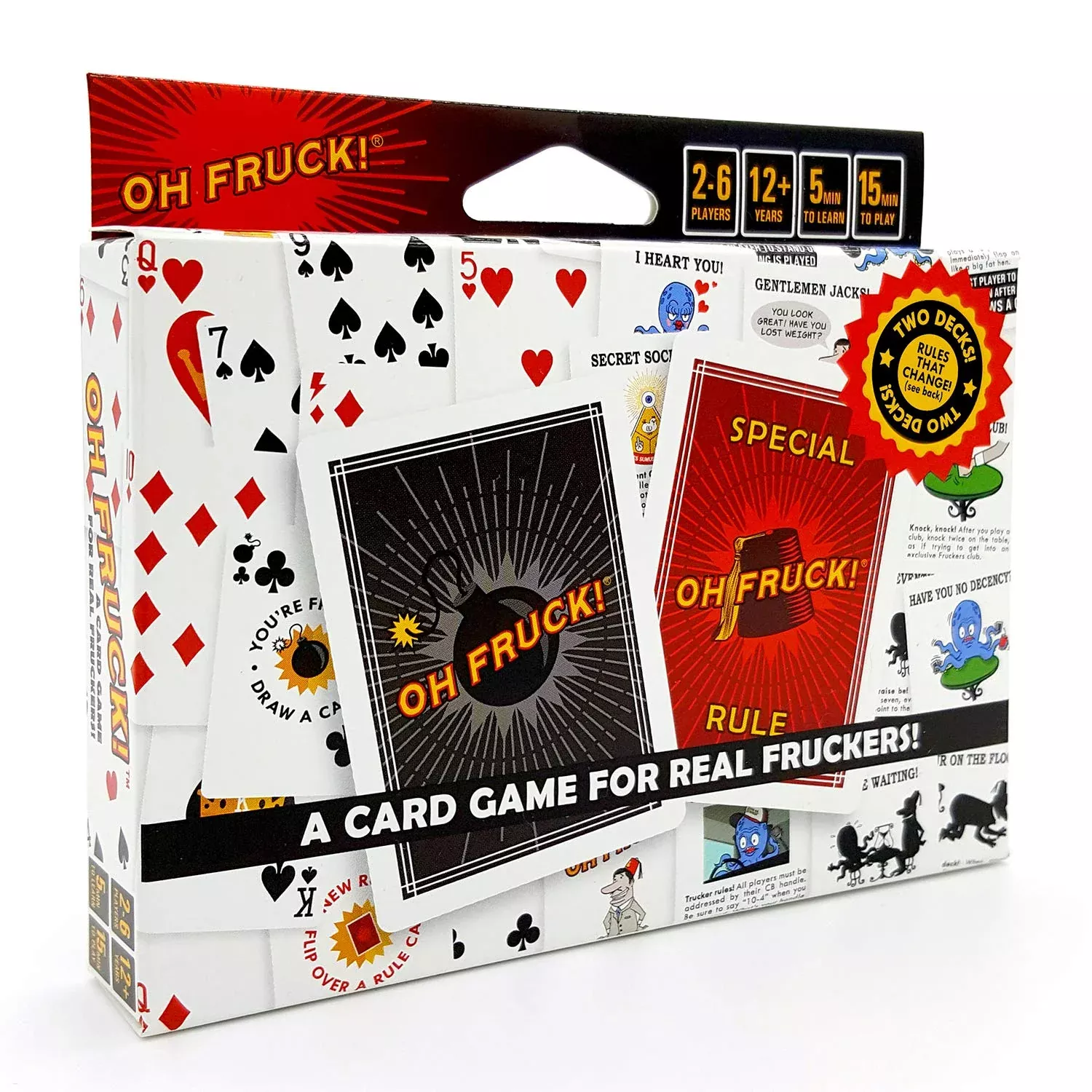 Oh Fruck! Card Game for 2-6 Players, Multicolor, 100+
