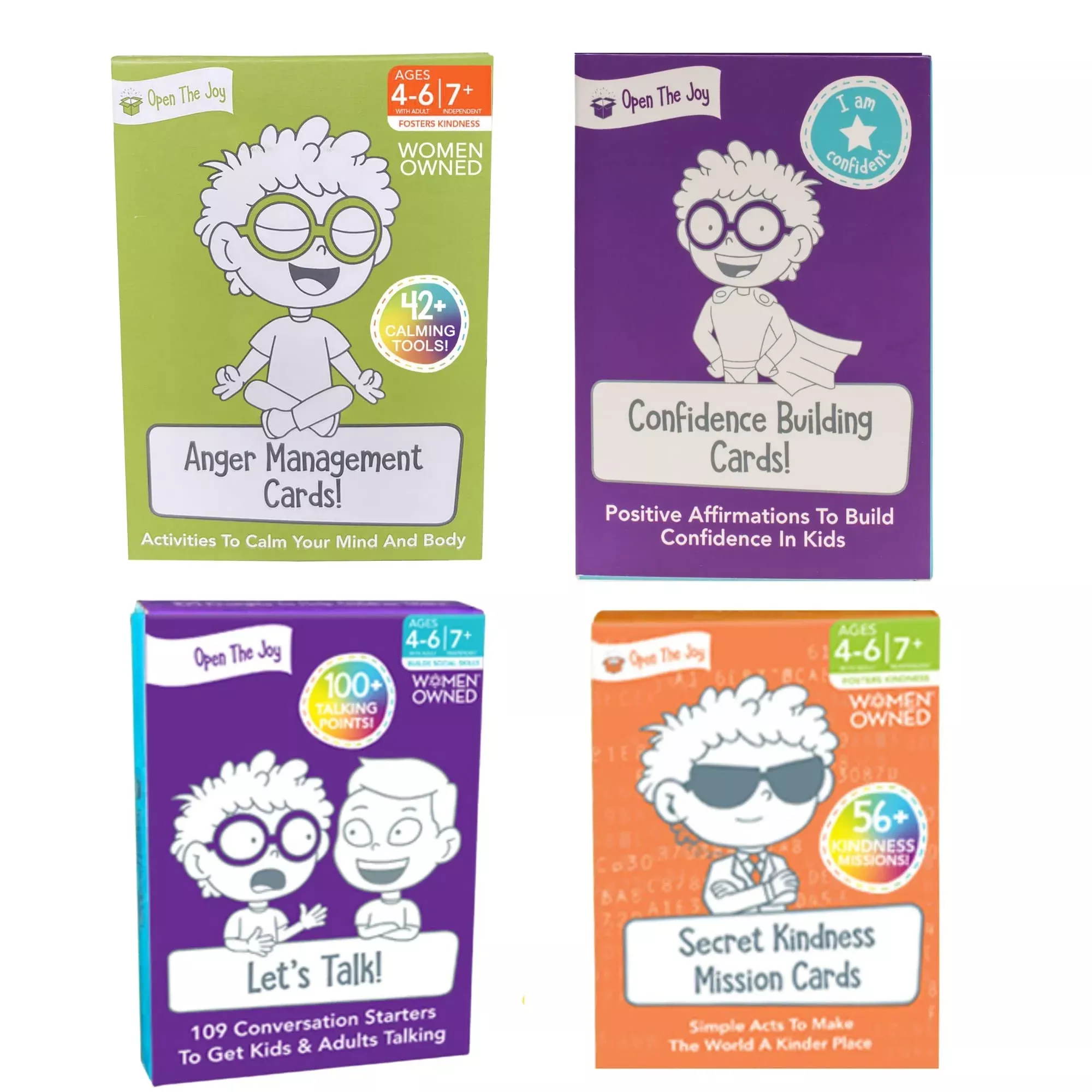 Open The Joy Cards Set For Nurturing Social Emotional Intelligence - F