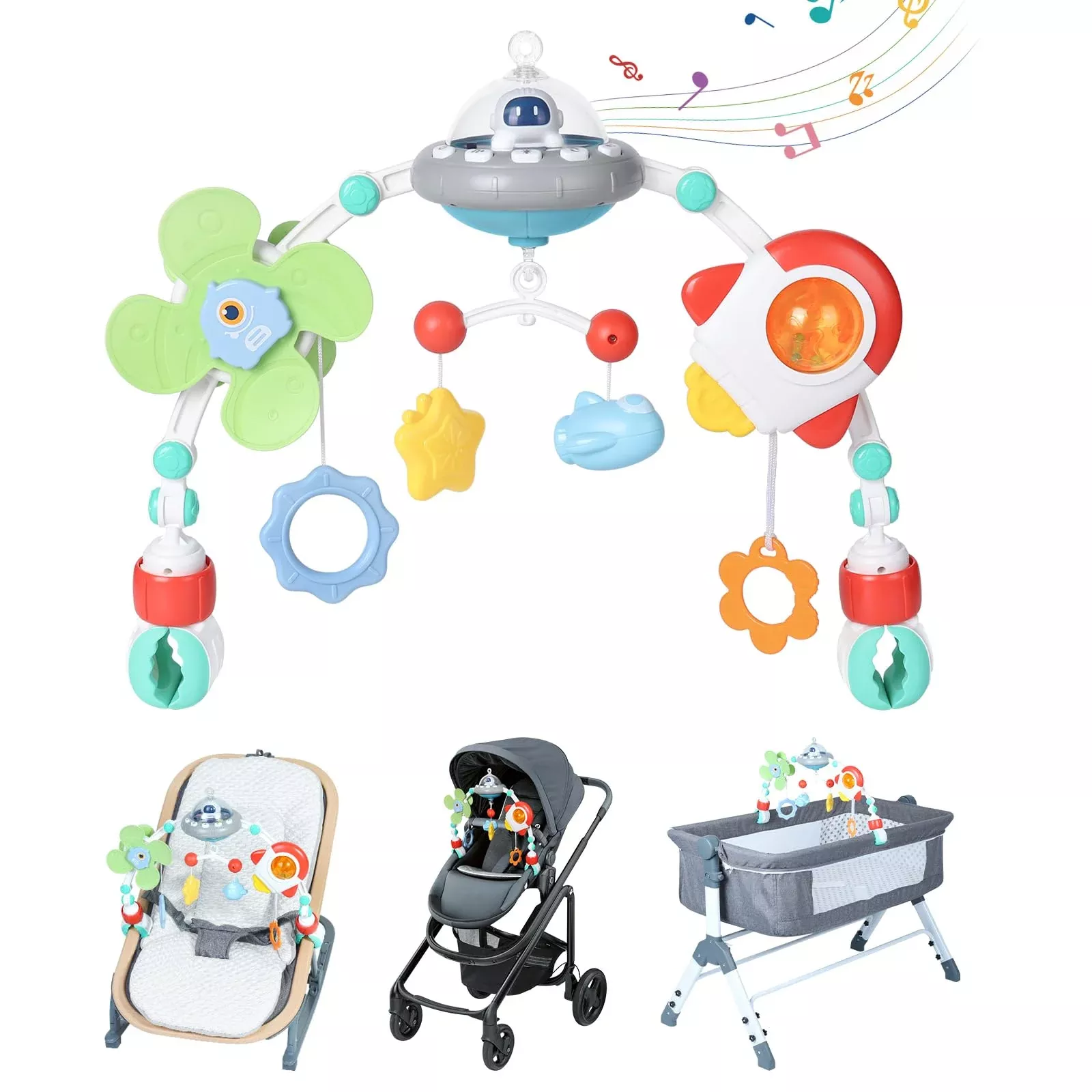 Orzbow Space-Themed Baby Play Arch Toy, Medium, Multi-Color