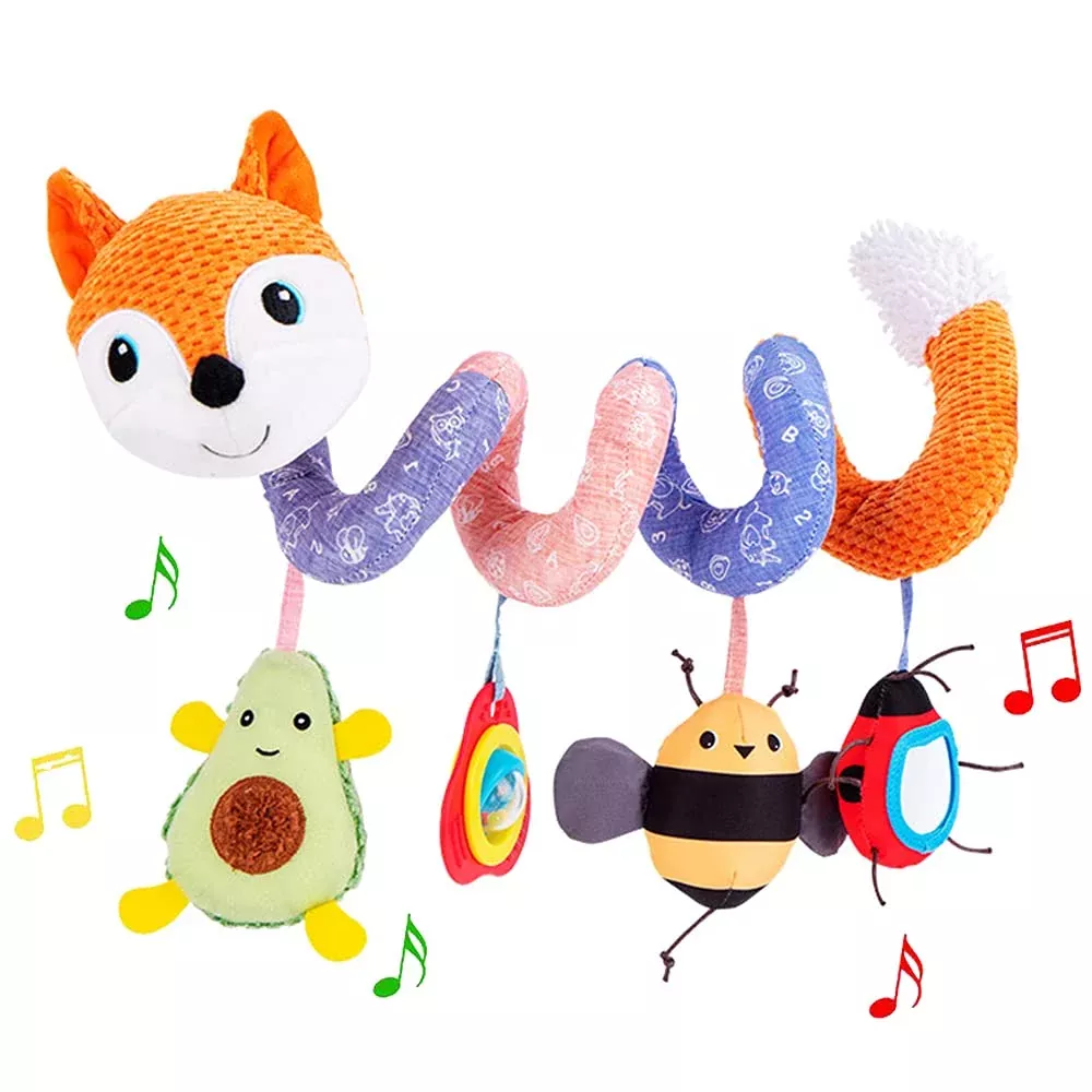 ORZIZRO Activity Plush Toy for Baby Car Seat - Colorful, Medium, Cotton